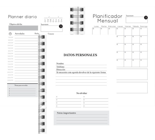 Kit Imprimible 13 Agendas 2023 Planners Digital