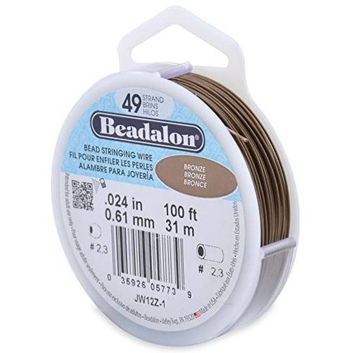 Beadalon, 49 Hilos, 0,024 (0,61 Mm), 100 Pies (30,5 M), Bron