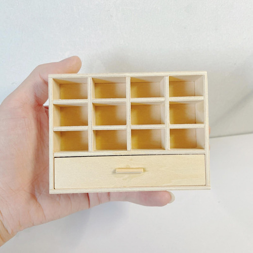 Casa De Muñecas De Madera 1:12, Modelo En Miniatura,