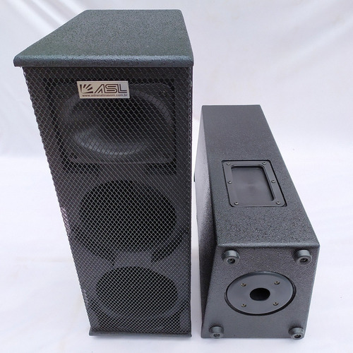 Imagem 5 de 5 de Par De Caixas Asl Gabinetes Vertical 2x6