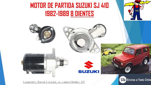 Imagen 1 de 1 de Motor De Partida Suzuki Sj 410 1982-1989 Envío Gratis