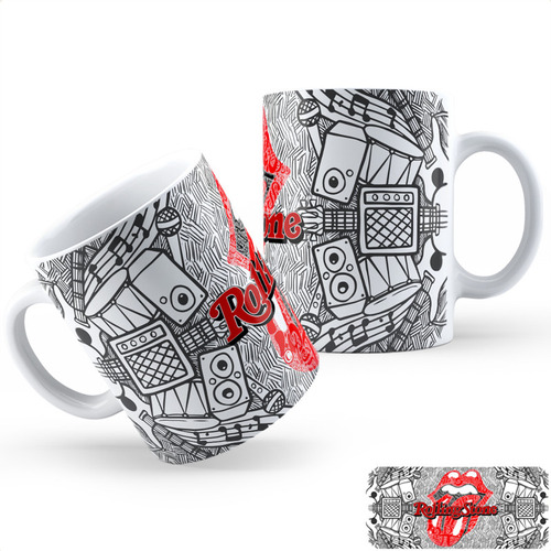 Taza Cerámica Rolling Stone Calidad