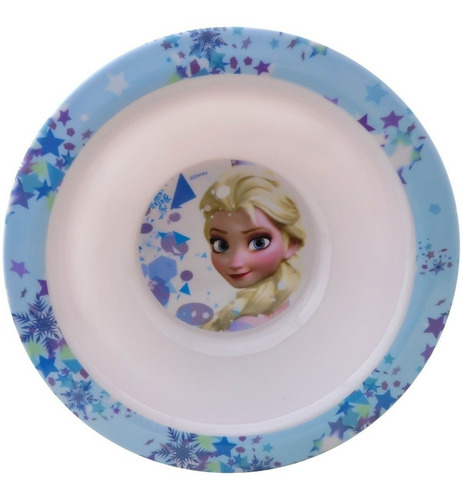 Imagem 1 de 6 de Prato Infantil Fundo Tipo Tigela Frozen Elsa Disney Gedex