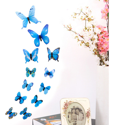Adhesivos De Pared B Diy Para Decoración Del Hogar, Decoraci Color Azul