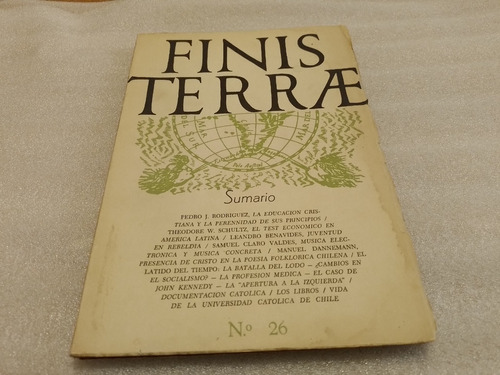 Revista Finis Terrae 26 Segundo Trimestre 1960
