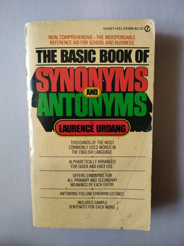 Libro The Basic Book Of Synonyms And Antonyms