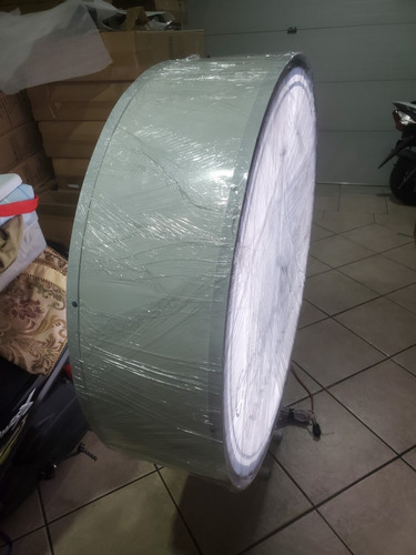 Anuncio Luminoso Circular 1 Metro Led Doble Cara Caja De Luz