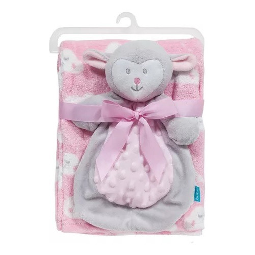 Cobertor Manta Antialérgica Para Bebe Naninha Soft Rosa