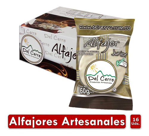 Alfajor Del Cerro 60gr Blanco Display X 1 - Kg