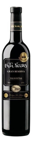 Pack De 4 Vino Tinto Pata Negra Valdepeñas Reserva 750 Ml