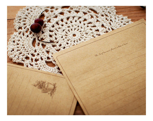 Papel De Escribir Vintage Kraft F312, Estilo Europeo