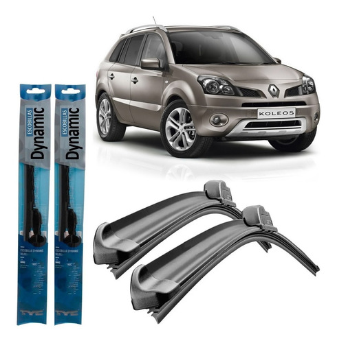 Juego Kit Escobillas Renault Koleos 2009 2010 2011