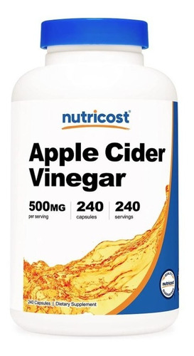 Original Nutricost Vinagre De Manzana 0,018 Oz; 240 Capsulas