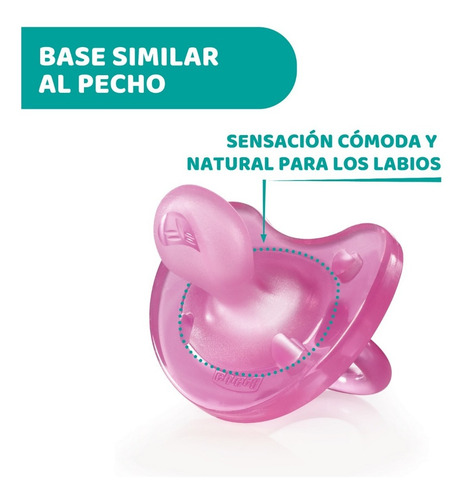 Imagen 6 de 10 de Chupete Suave Physio Soft De Silicona 16-36m