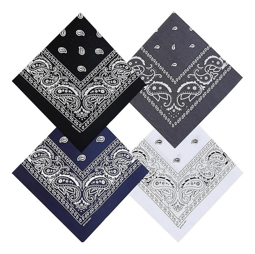4 Peças De Bandanas Masculinas, Bandana Masculina, Bandana,