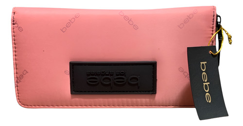Bebe Los Angeles Aja Wallet - Bolsa Práctica Color Rosa Rosa Pálido Lisa Negro