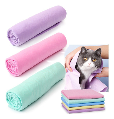 3 Toallas De Ducha Absorbentes Para Gatos Y Perros, De Secad