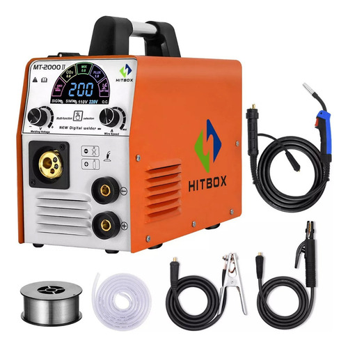 Soldadora inverter Hitbox MT2000II color naranja