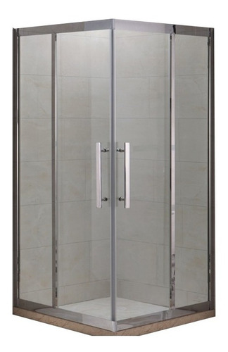 Box Ducha Rectangular Transl. Acero Inox C/ Base - Shanghai
