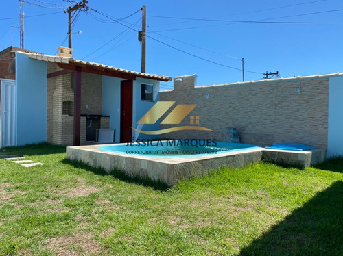 Imagem 2 de 7 de Casa 2 Quartos, Piscina E Área Gourmet Em Unamar - Jmc75-1-3