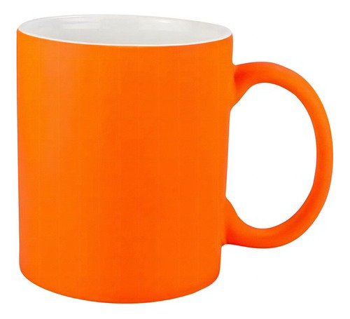 Taza De Ceramica Jarrito Mug 310 Ml Color Naranja