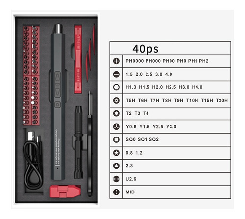 Juego De Minidestornilladores Eléctricos De Precisión 50 En