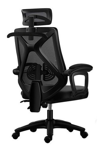 Silla de escritorio Comprame X6 ergonómica  negra con tapizado de mesh