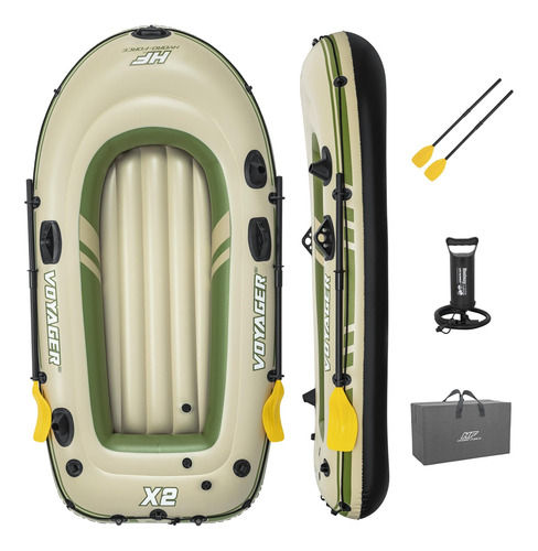 Bote Inflable Con Remos Voyager X2 2.32mx1.18m Bestway