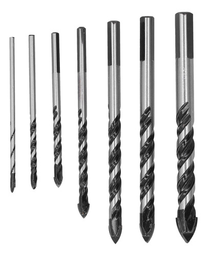 Imagen 10 de 10 de 7pcs Brocas Multifuncionales Cerámica Concreto Vidrio Madera
