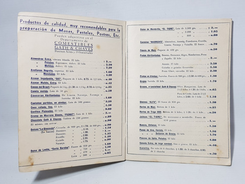 Imagen 3 de 6 de Antiguo Recetario Harrods Gath & Chaves Postres Mag 59309