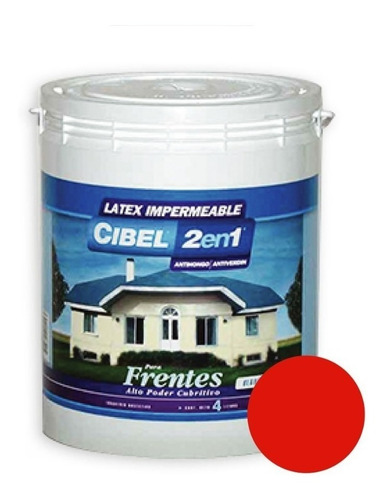 Pintura Exterior Frentes Cibel 2 En 1 Color 4lts