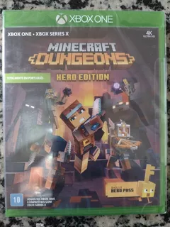 Jogo Minecraft Dungeons Hero Edition Xbox One Midia Fisica