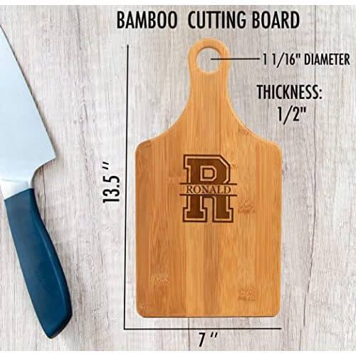 Tabla De Cortar De Madera Personalizada Asa, Tabla De Q...
