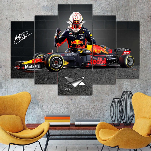 Cuadro Poliptico F1 Max Verstappen (110x80 Cm)