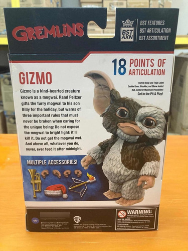 Gizmo Gremilins Bst Axn Greta Mogwai Nuevo Original
