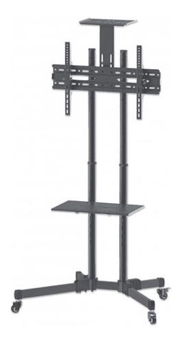 Soporte Manhattan 461238 de piso para TV/Monitor de 37" a 70" negro