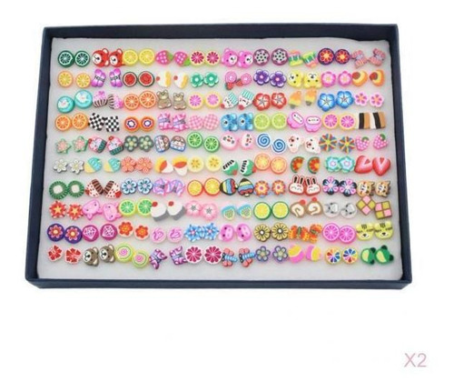 200 Pares De Dibujos Animados Pendientes Ear Stud Por Mayor