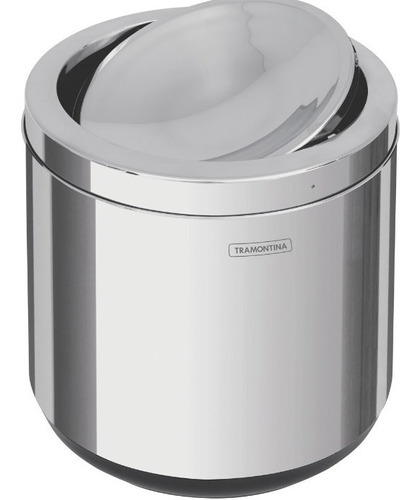 Cesto Tacho Basura Acero Inox 7lt Tapa Vaivén Tramontina 