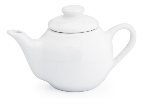 Mini Bule Porcelana Branca 250ml Café Chá Pequeno Gourmet