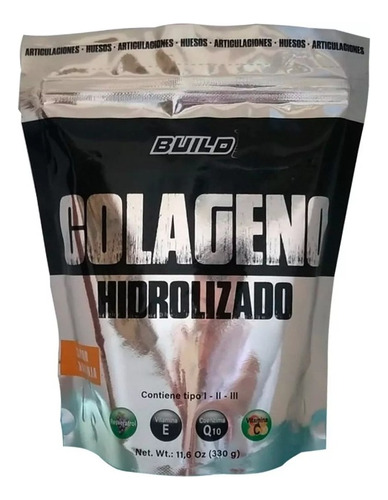 Colageno Hidrolizado + Resveratrol + Q10 + Vitaminas - Build Sabor Naranja
