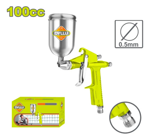 Pistola De Pintar Neumatica 100cc Dyllu