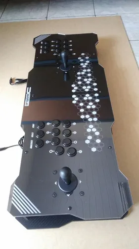 Controle Arcade Duplo Com Acrilico Ps3 Ps4 Pc Raspberry