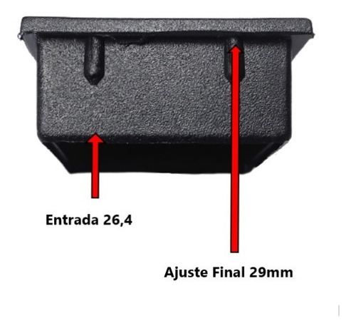Imagen 2 de 3 de Tapa Perfil Interior 30x30 Pack 100 Unid.