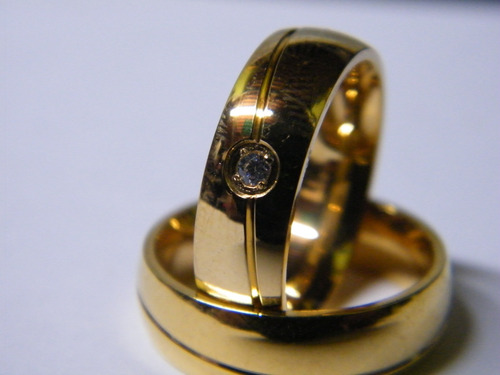 Anillo Elegante De Acero - Compromisos , Matrimonio
