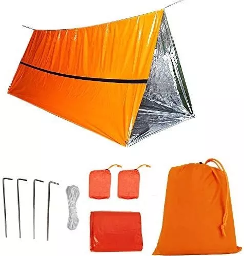 Manta Térmica De Emergencia Liviana Carpa Supervivencia Bivy Saco Para  Caminatas Al Aire Libre Camping Manténgase Caliente Después De Terremotos,  Hura