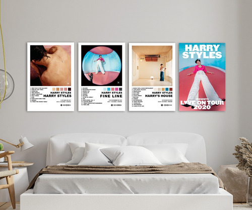Harry Styles - 4 Posters Albunes 30x42cm