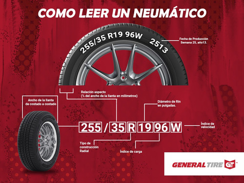 Set 4 Llantas 255/55r18 109h General Tire Grabber Hts60