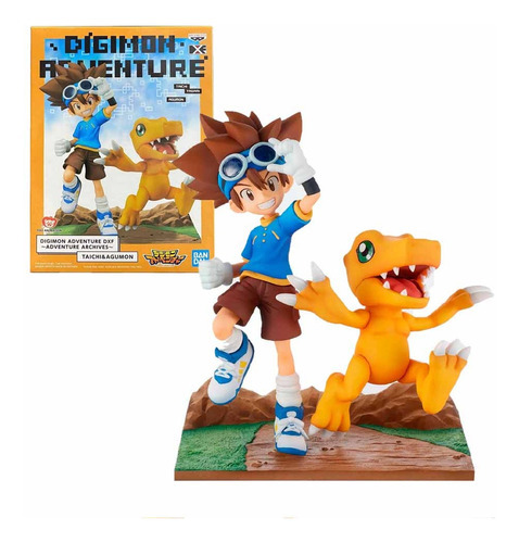 Figura Digimon Taichi Y Agumon 17cm