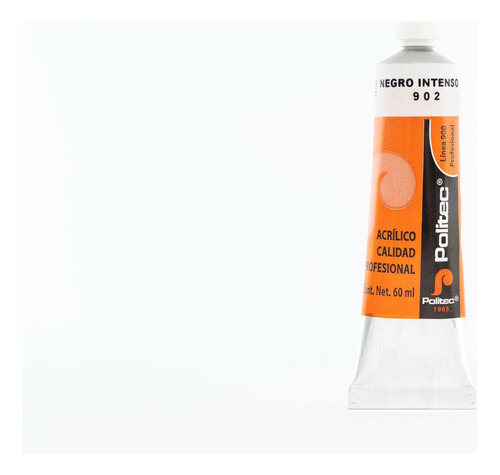 Pintura Acrílica Profesional 60ml Línea 900 Politec Color Blanco De Titaneo