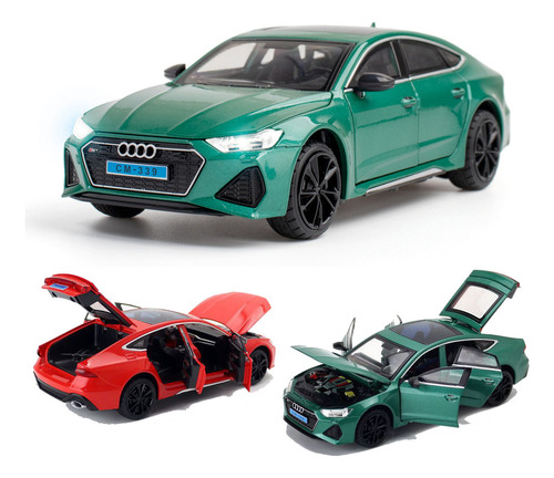 E Audi Rs7 Sportback Miniatura Metal Car Con Luz Y Sonido E